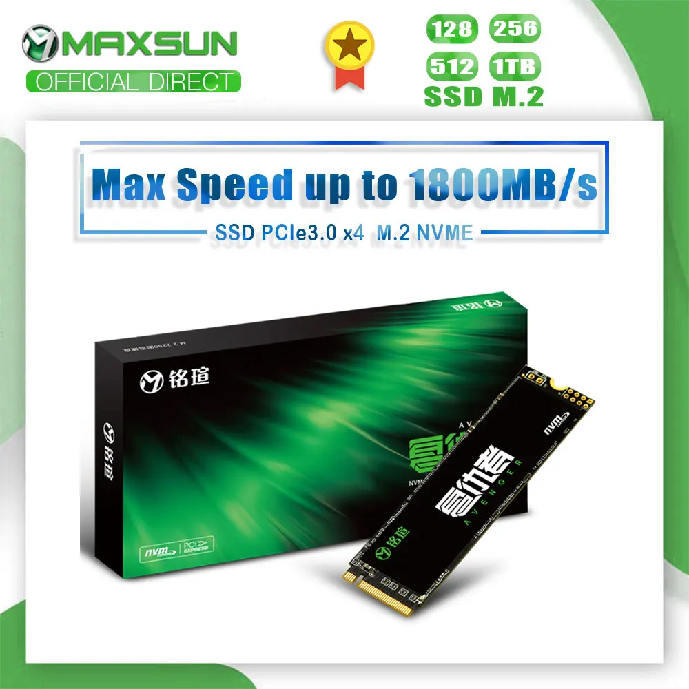 MAXSUN M2 SSD de 120 gb 256 gb de almacenamiento 512 GB, 1 TB 3D NAND Flash Interna de Unidades de Estado Sólido Gen3 X 4 m.2 portátil de escritorio de Almacenamiento Interno 5