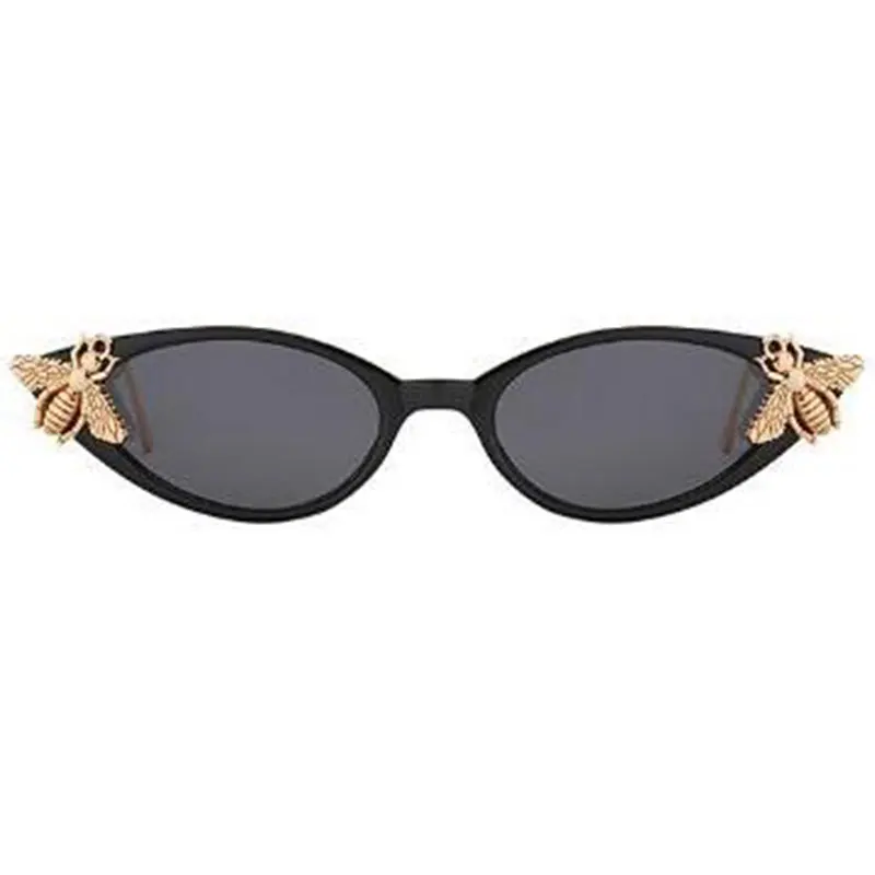 2020 de la Moda de las Señoras de la Vendimia de la Abeja de Gafas de sol Pequeño Leopardo Tonos de las Mujeres sombrillas Gafas Estrecho de Ojo de Gato Gafas de sol UV400 5