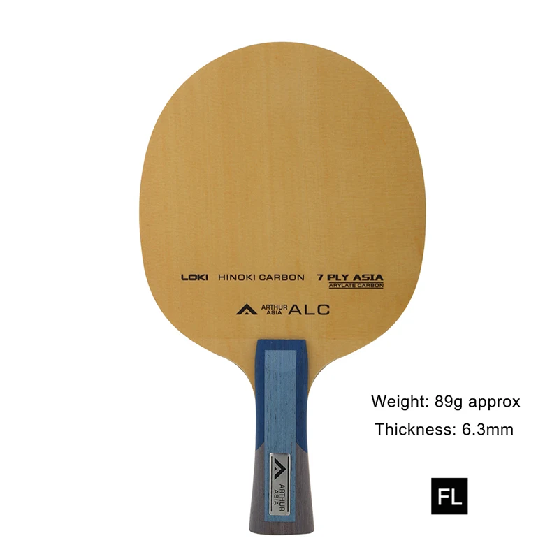 LOKI Arthur ASIA ALC de Tenis de Mesa de Hoja Professional 7 Capas Hinoki de Carbono de Ping Pong de la Cuchilla de Ataque Rápido Arco Raqueta de Tenis de Mesa 5