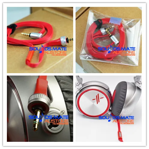 Rojo Cable de Audio Para Sony Mdr X10 XB920 XB910 de Auriculares Auriculares Con Micrófono Control Remoto 5