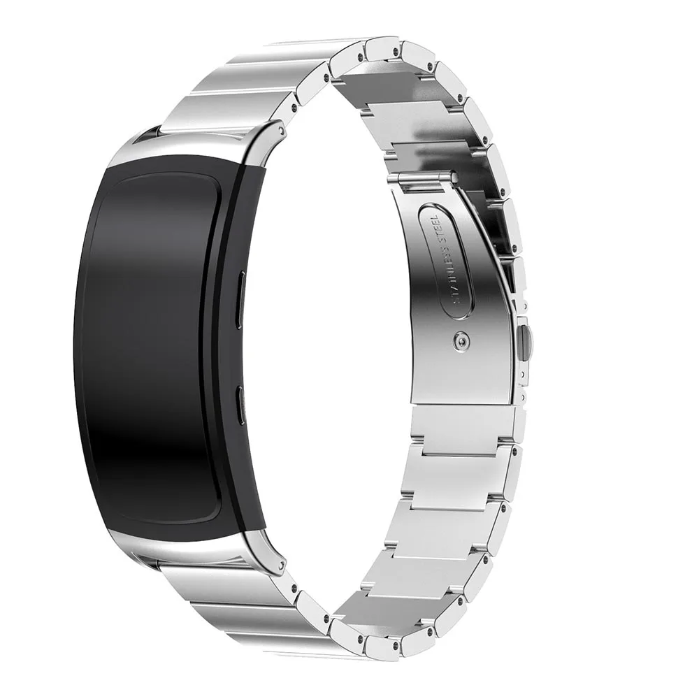 18 mm Brazalete de Acero Inoxidable Correa de Muñeca Para Samsung Gear Fit 2 Fit2 Pro SM-R360 de Lujo de Metal inteligente de correas de relojes de Pulsera Banda de+herramienta 5