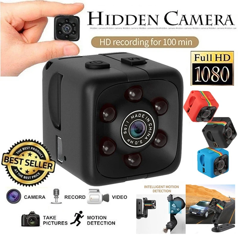 SQ11 1080P MiniCamera Deporte DV de Infrarrojos de Visión Nocturna de la Cámara del Coche de Vídeo Digital DV 5