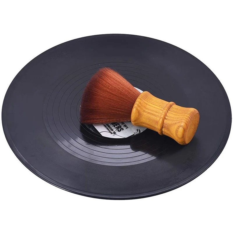 Tocadiscos de discos de Vinilo LP de Limpieza Anti-Estática Cepillo Limpiador para CD Longplay Jugador Limpiador de Madera Cepillo de Mango de Polvo 5