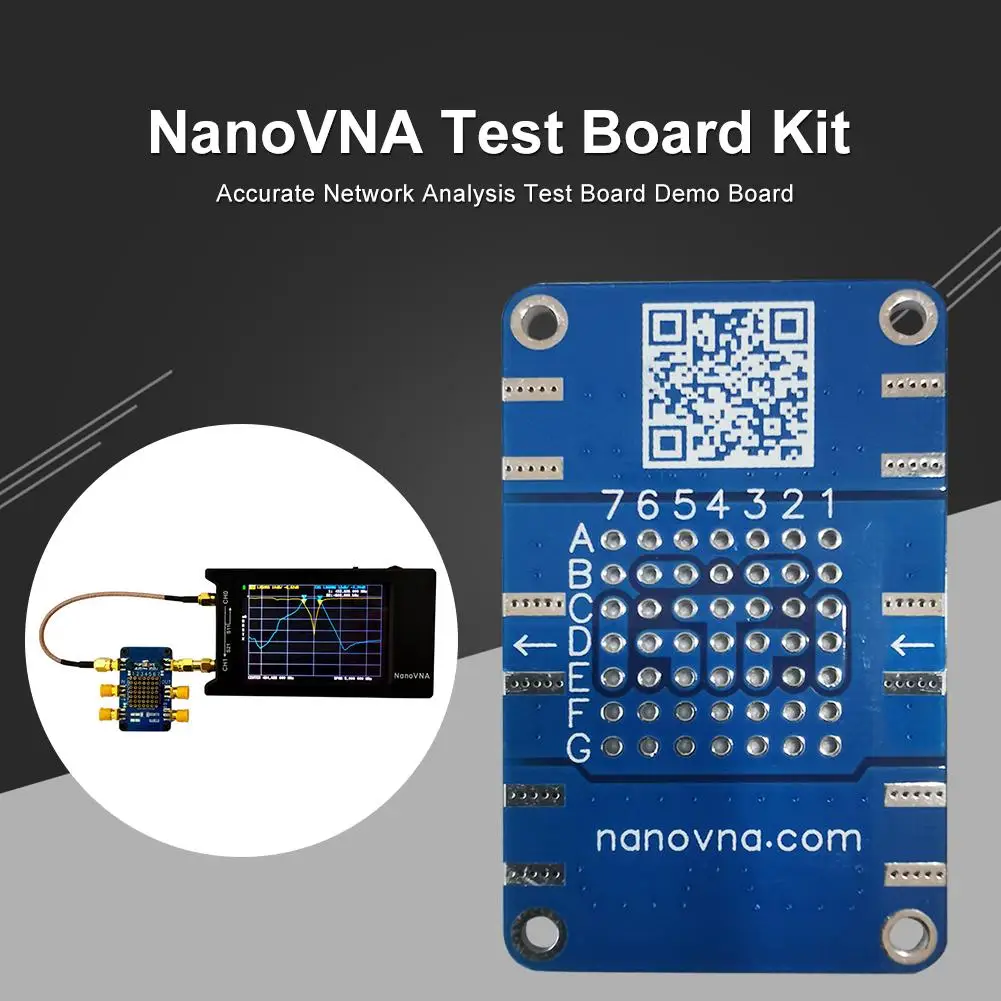 NanoVNA Testboard Kit Duradera Precisa De Análisis De Red Tarjeta De Prueba De Demostración De La Junta Filtro Atenuador De 5