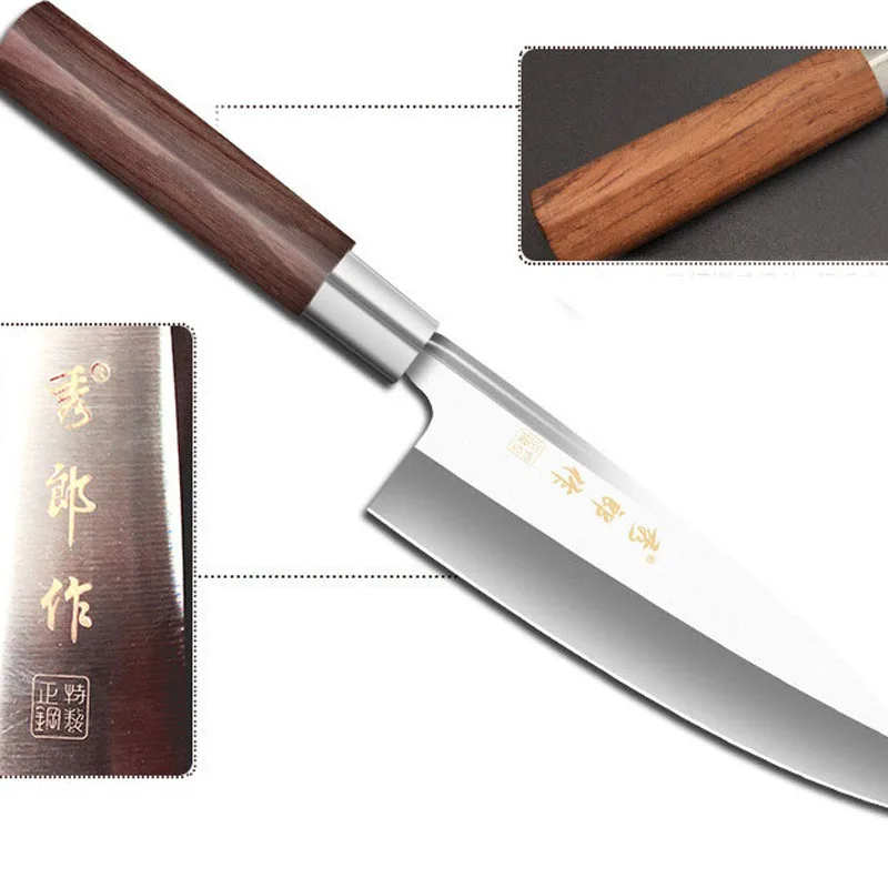 Nuevo Japonés cabeza de Pescado cuchillo de Salmón cuchillo Sashimi Sushi Cocina de Fileteado Cuchillos de Sushi Cleaver Salmón Sllicing Petty Peeling 5