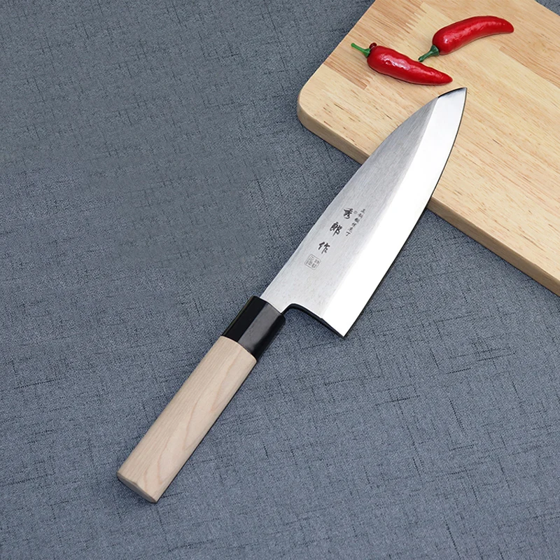 Liang Da Nueva de Acero Inoxidable de Sashimi Sashayed Salmón Sushi Cuchillo de Filete de Cuchillos de Cocina de Pescado Rebanar Cuchillo de Cocina de envío gratis 5