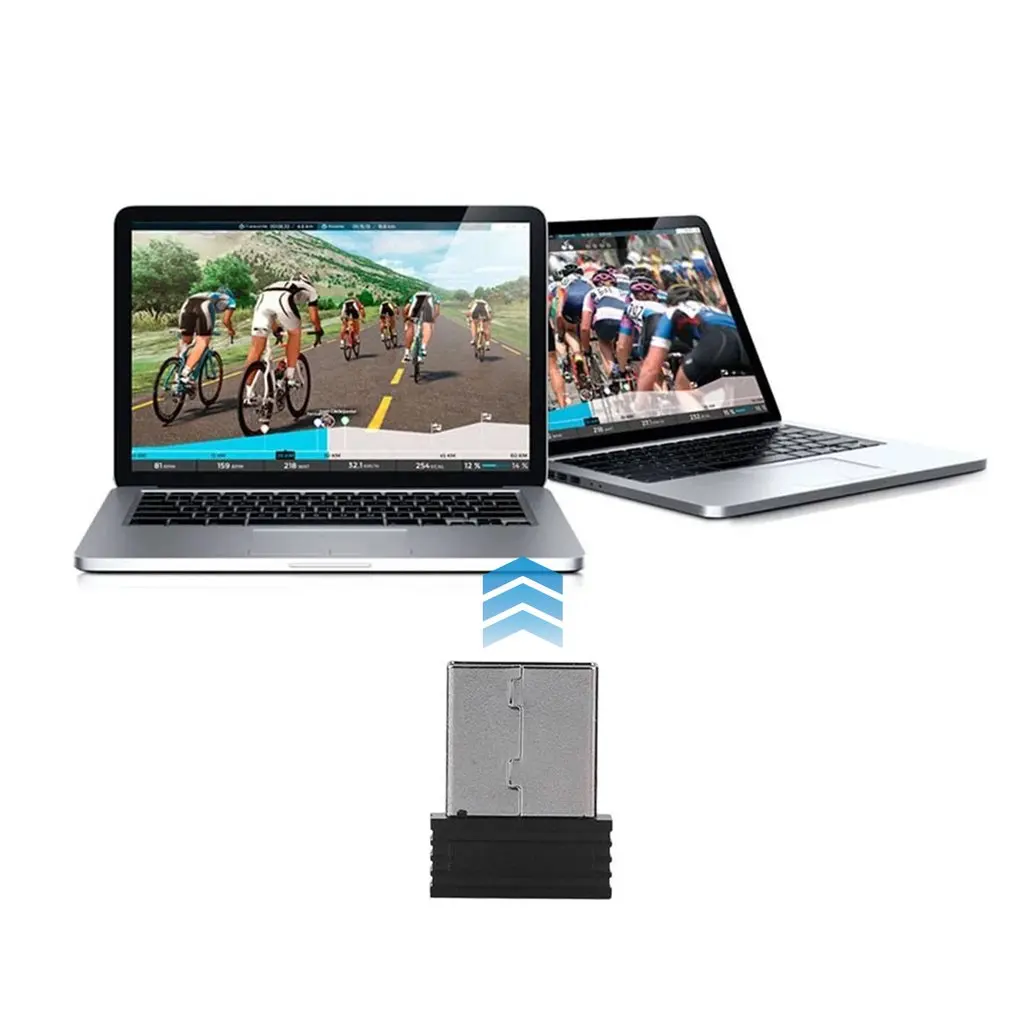 CALIENTE Mini ANT+ Stick USB Adaptador USB ANT+ Transmisor Sensor de TrainerRoad para actualizar entrenador de ciclismo Garmin Zwift Wahoo Bkool 5