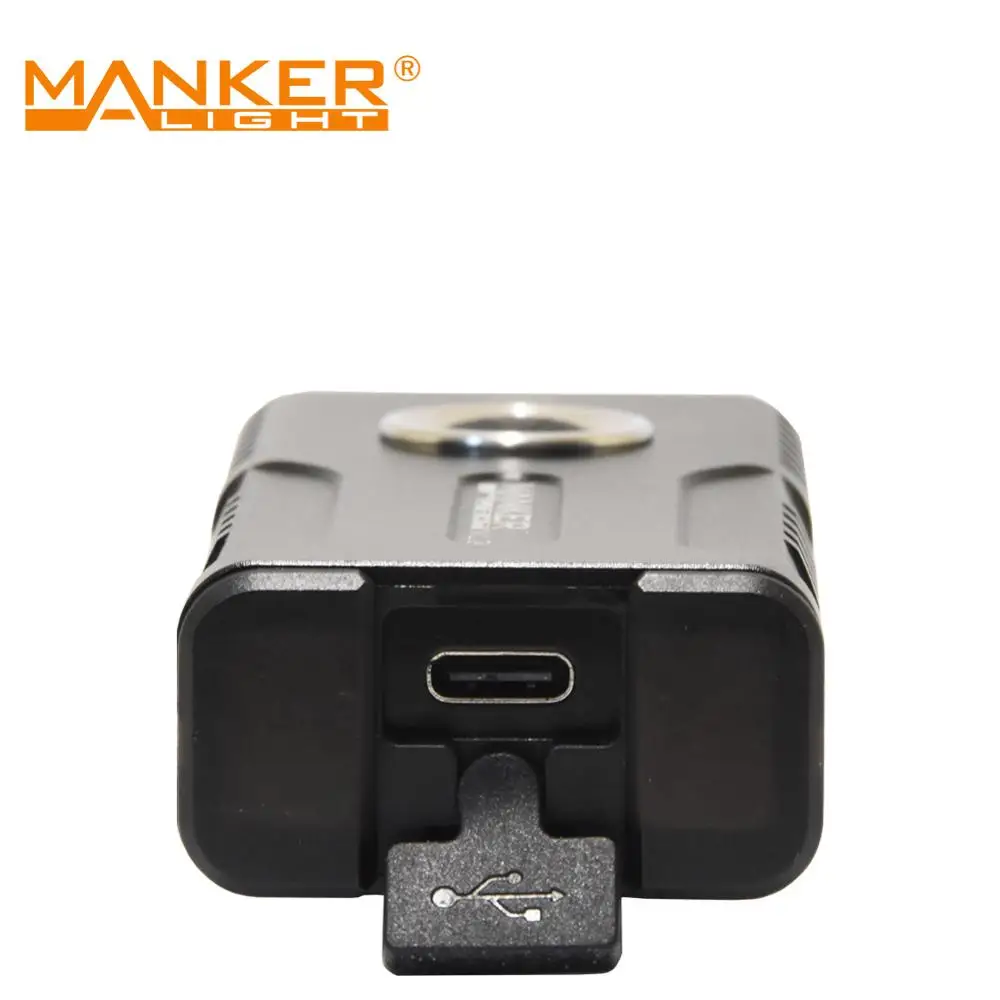 Manker ML03 de Tipo C, Recargable USB Multi Propósito Luz de Bolsillo de 2000 Lúmenes 2x Samsung LH351D Linterna LED con Magent Cola 5