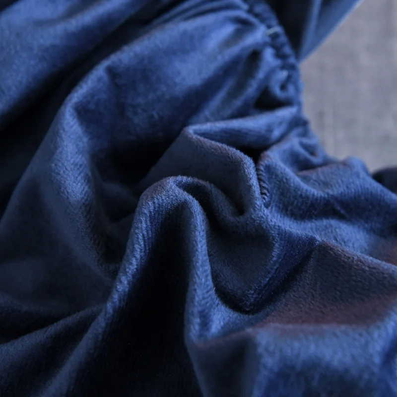 Bonenjoy 1 pc Cálido forro Acolchado Colchón Cover180*200 Color Azul Espesar las Cubiertas de Cama King Size, Cama Caliente Sábana para el Invierno 5