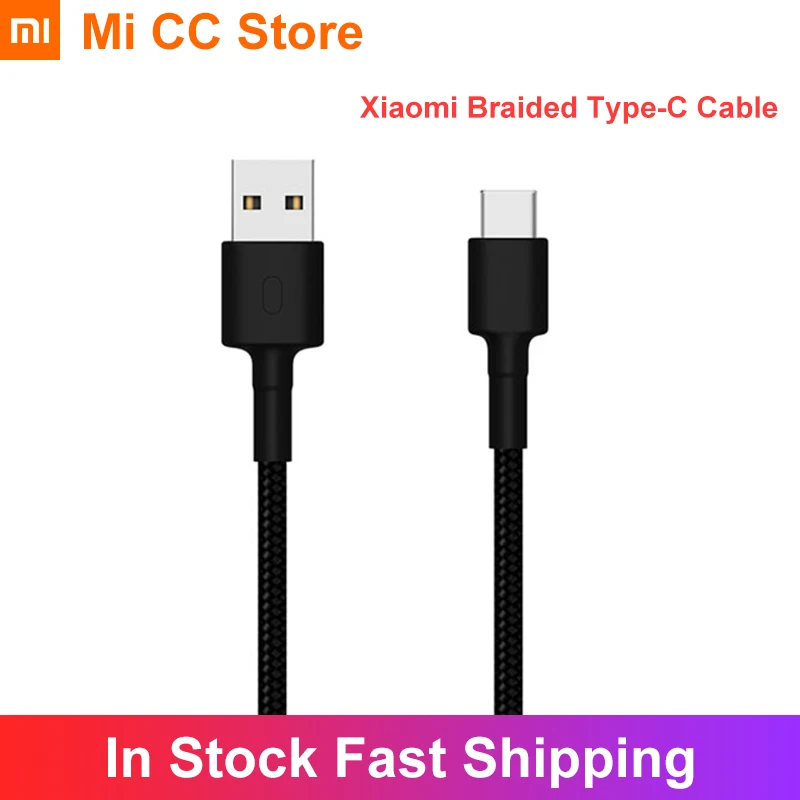 Xiaomi Tipo C Cable de Carga de Alambre Trenzado Versión 1m USB de Carga Rápida de 100cm de Cable Fecha para el Redmi NOTA 7 8 Huawei P20 Samsung 5