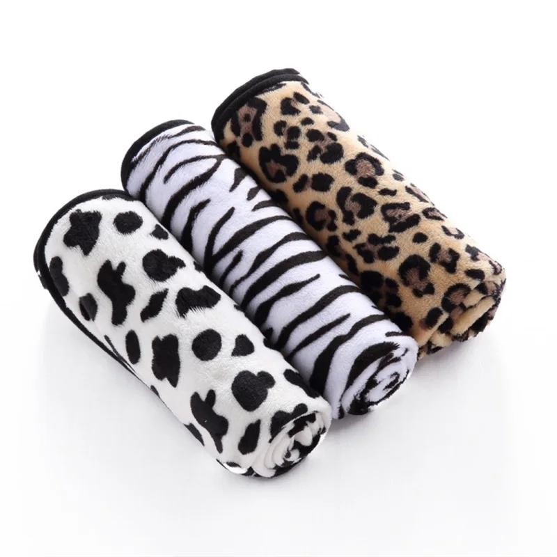 Lavable Leopardo de Color Esponjoso de Franela Manta de Lana para los Gatos Perro Caroset Estera de Dormir de Accesorios para Mascotas 5