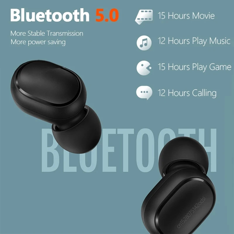 Original Xiaomi Redmi Airdots S Headeset Tura Inalámbrica Bluetooth 5.0 De Auriculares De Sonido Hifi Estéreo Bass Auriculares Inalámbricos Auriculares 5