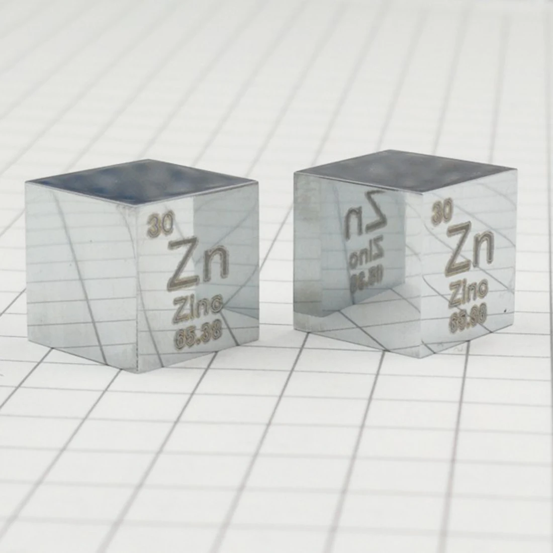 10 x 10 x 10 mm pulido de Espejo de Alta Pureza del Zinc de Cubo Tabla Periódica De los Elementos Cubo(Zn≥99.9%) 5