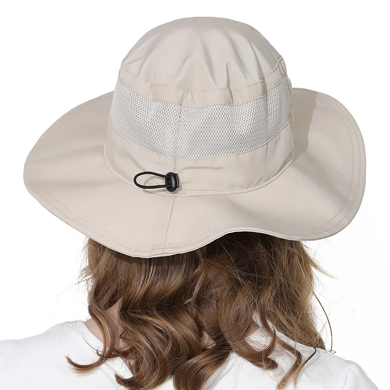 Nuevo Sombrero de Cubo de la Primavera Y el Verano Pescador Sombrero Para los Hombres y Mujeres de Poliéster de secado Rápido de ala Ancha Sombrero Sombrilla 5