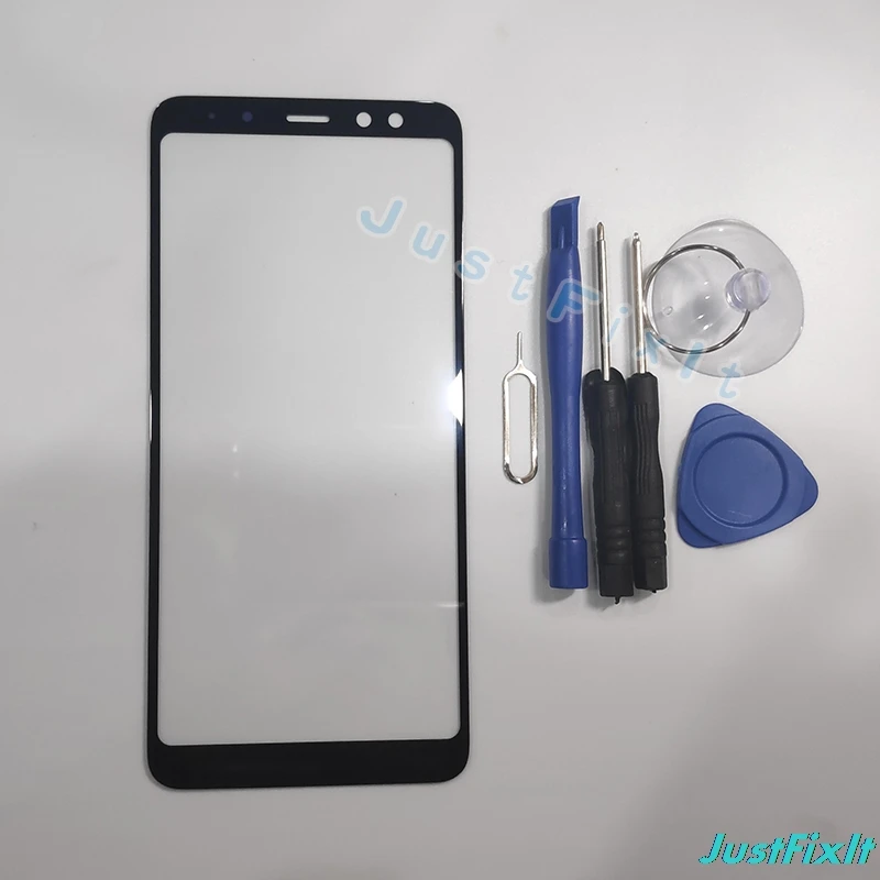 A8 2018 A530F Pantalla Táctil Para Samsung Galaxy A8 2018 A530F de la Pantalla Táctil del Panel Frontal Exterior de Vidrio Cubierta de la Lente de Repuesto 5