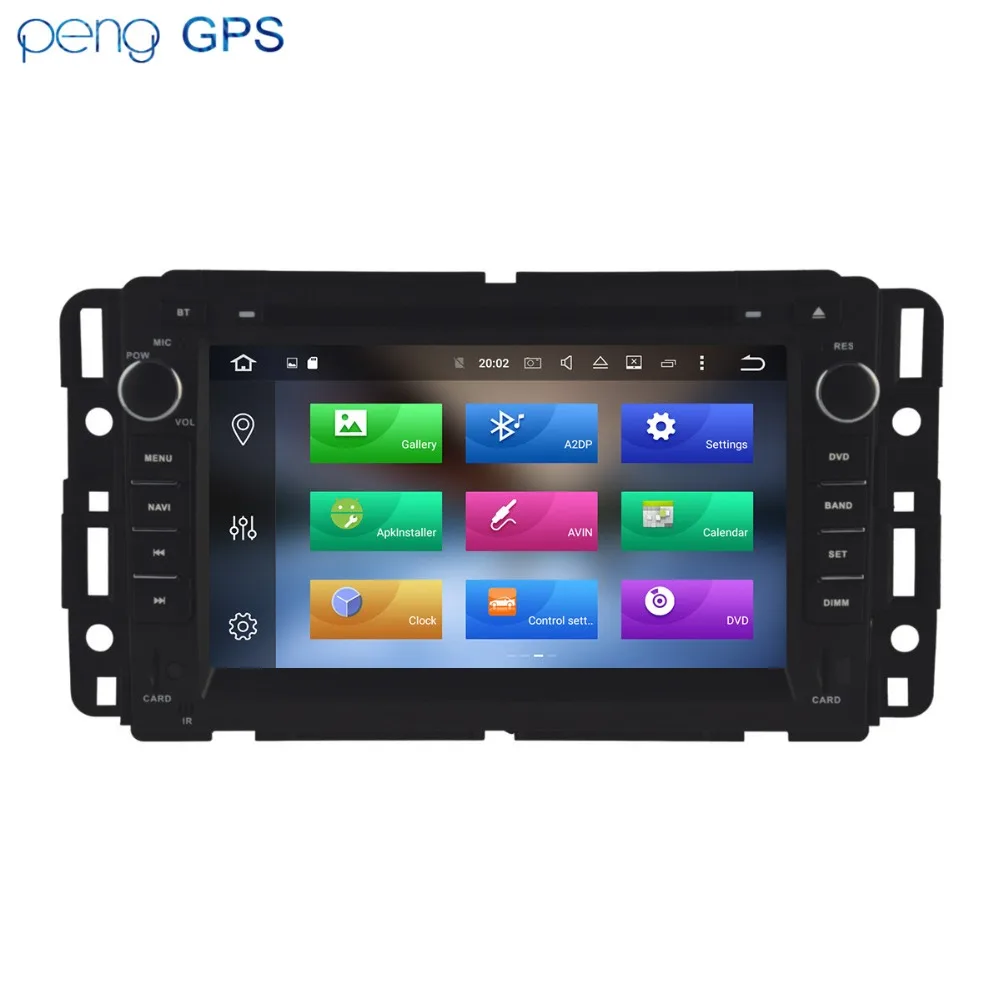 Android 10.0 car stereo radio gps PARA GMC reproductor de dvd de la Navegación en el Vehículo de GPS del Coche Reproductor Multimedia Radio Jefe de la unidad de 5