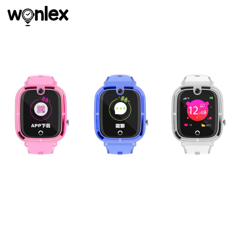 Wonlex KT07 Reloj Inteligente Niños 2G GPS WIFI SOS Llamada de Teléfono Anti-pérdida de Localizador Impermeable Smart-Watch Bebé de la Cámara del Reloj del Regalo de Cumpleaños 5