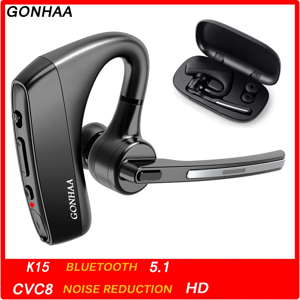 Auriculares Bluetooth Inalámbricos de Bluetooth de los Auriculares de alta definición Con CVC8.0 Micrófono Doble Función De Reducción De Ruido, Conveniente Para Los Teléfonos Inteligentes 5