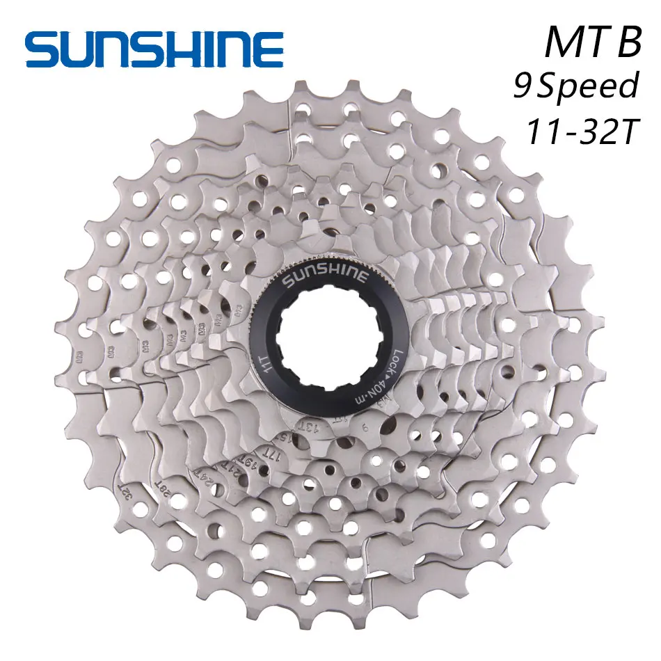 El SOL de MTB de la Bicicleta de rueda Libre 9S 11-32T 9 Velocidad de la bicicleta de Montaña Cassette volante Compatible para Piezas SHIMANO M370 M390 M4000 5