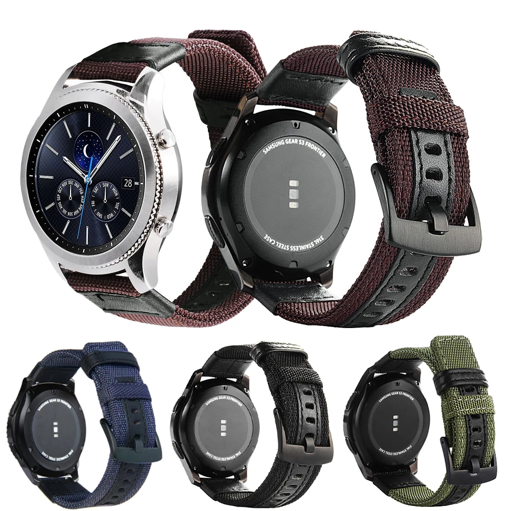 Reloj de la Correa de Nylon para Samsung Galaxy Reloj 3 41 mm 45 mm 42 mm 46 mm pulsera de Deportes para Samsung Galaxy Reloj Active 2 44 mm 40 mm 5