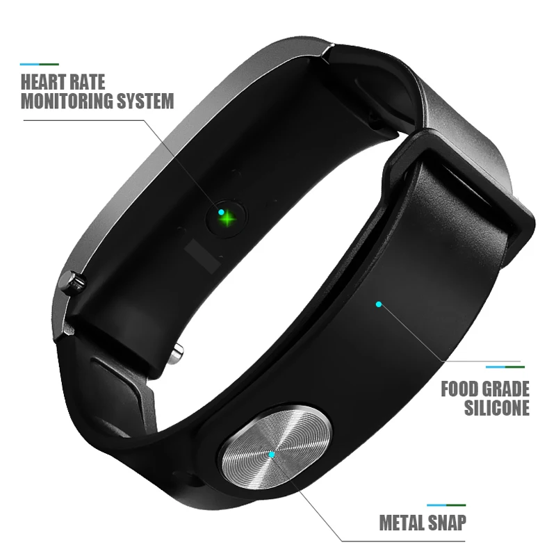 Talkband Y3 Plus Smart Watch con Auriculares Inalámbricos Monitor de Ritmo Cardíaco con el Podómetro Smartwatch Reloj para conectar IOS de los Teléfonos Android 5