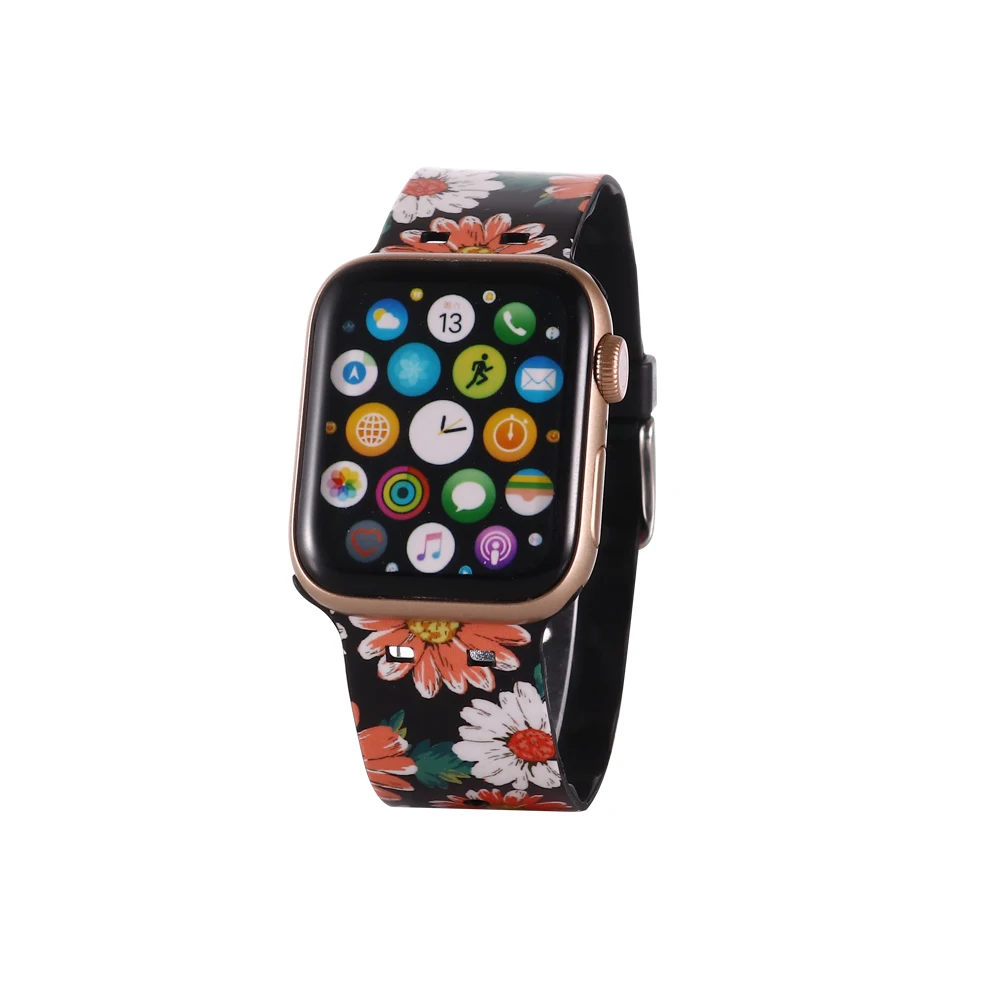 De silicona Reloj Inteligente de la Banda para el Apple Watch Se 6 Correa de 44 40 mm Correa Transparente de Acero para el Iwatch Serie 5 4 3 Correa de reloj 42mm38mm 5