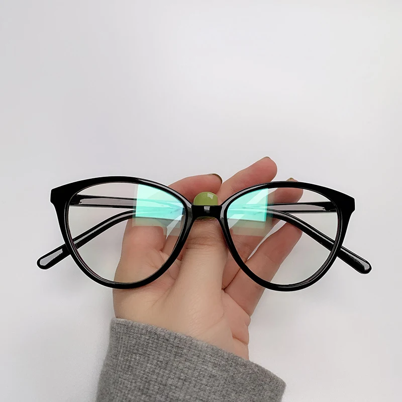 La vendimia de las Mujeres Espectáculo marco de Cristal Hembra lente transparente de la marca del diseñador de las Chicas nerd negro rojo Damas Ovales ópticos de gafas de marco 5