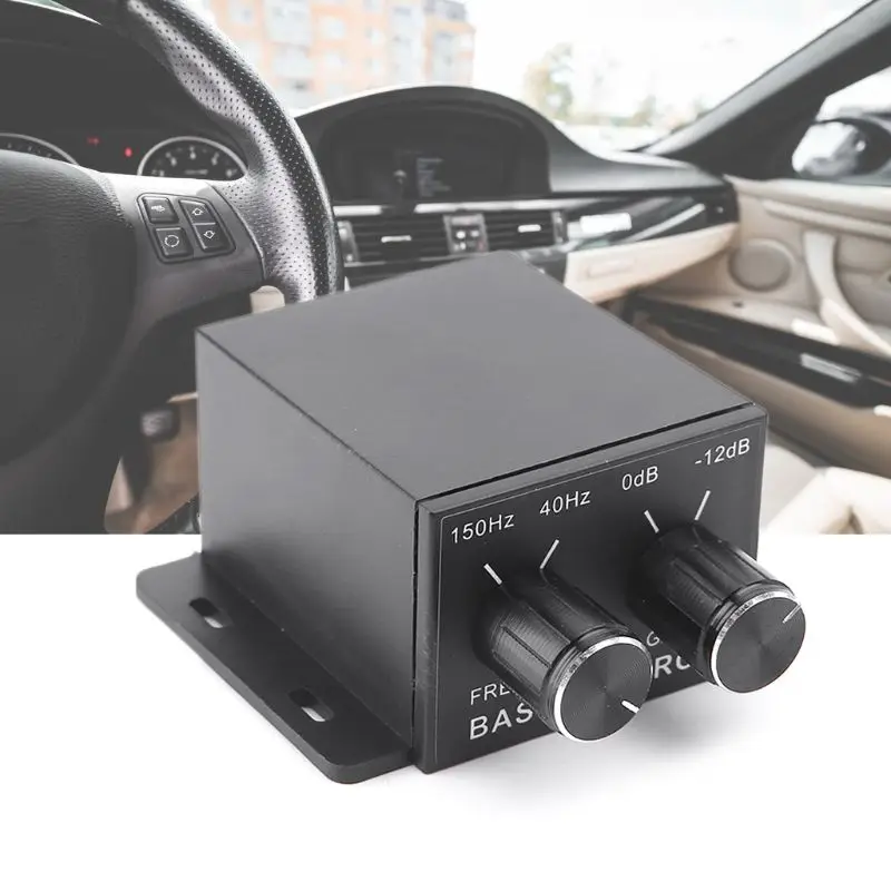 Car Audio Regulador Amplificador de Graves del Subwoofer Estéreo Ecualizador Controlador de 4 RCA 5