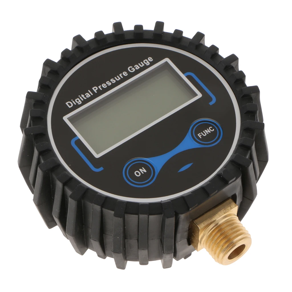 Digital de Inflado de Neumáticos Con Manómetro de Presión de Aire Chuck Manguera de Goma Para Compresores de Aire Y Infladores - 200PSI 5