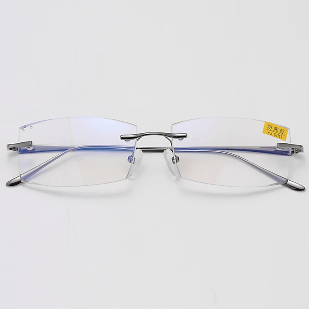 NOMANOV = Multifocal Progresiva Gafas de Lectura de Aleación de Titanio Montura con Corte de Diamante, Ver de Cerca Y de Lejos SUPERIOR 0 AÑADIR +0.75 +3 5