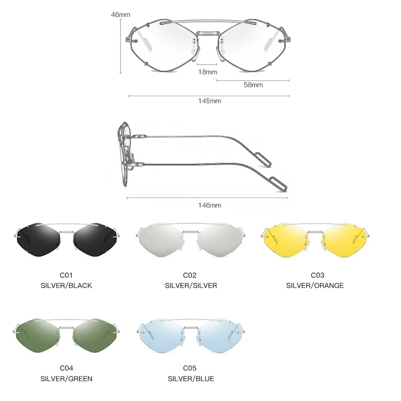 RBROVO Steampunk Gafas de sol de las Mujeres de Lujo de la Marca Vintage Gafas de Sol Para los Hombres Retro Gafas de sol Punk Oculos De Sol Feminino 2021 5