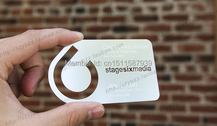 De metal personalizado de tarjetas de visita de Lujo de Metal Negocio de impresión de Tarjetas de visita/nombre Card100pcs mucho diseño libre 5
