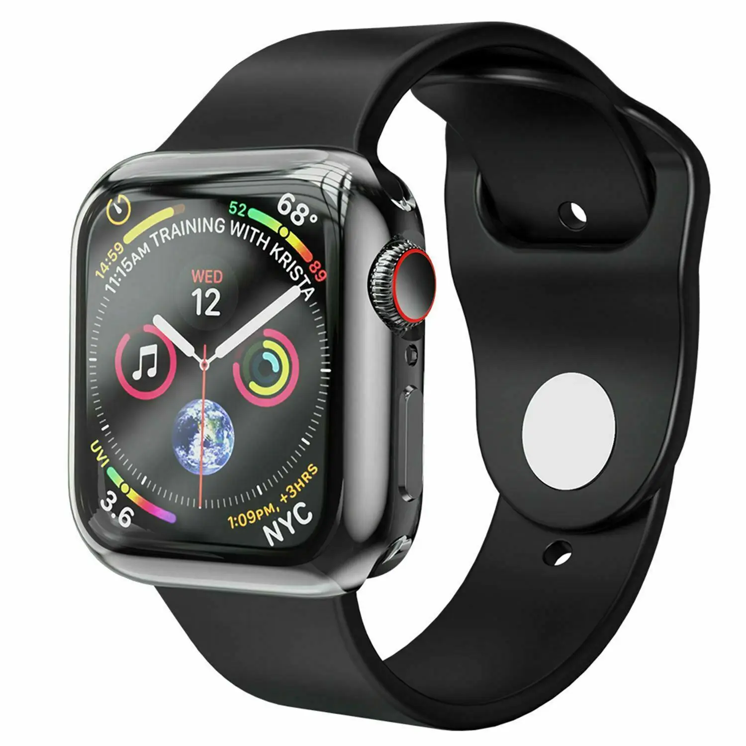 HOCO de la Galjanoplastia de TPU Reloj de la Cubierta Para Apple Watch 5/4 44 mm 40 mm Plena Protección de Silicona Caso Protector de Pantalla para iWatch Serie 4, 5 5