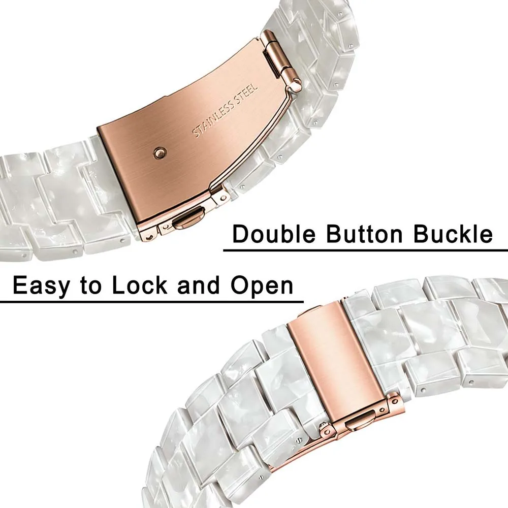 Imitación de Cerámica Correa de reloj para el iWatch de Apple Watch SE de la Serie 6 5 4 3 2 1 44 mm 42 mm 40 mm 38 mm de la Banda de Resina Correa de Pulsera de la Muñeca 5