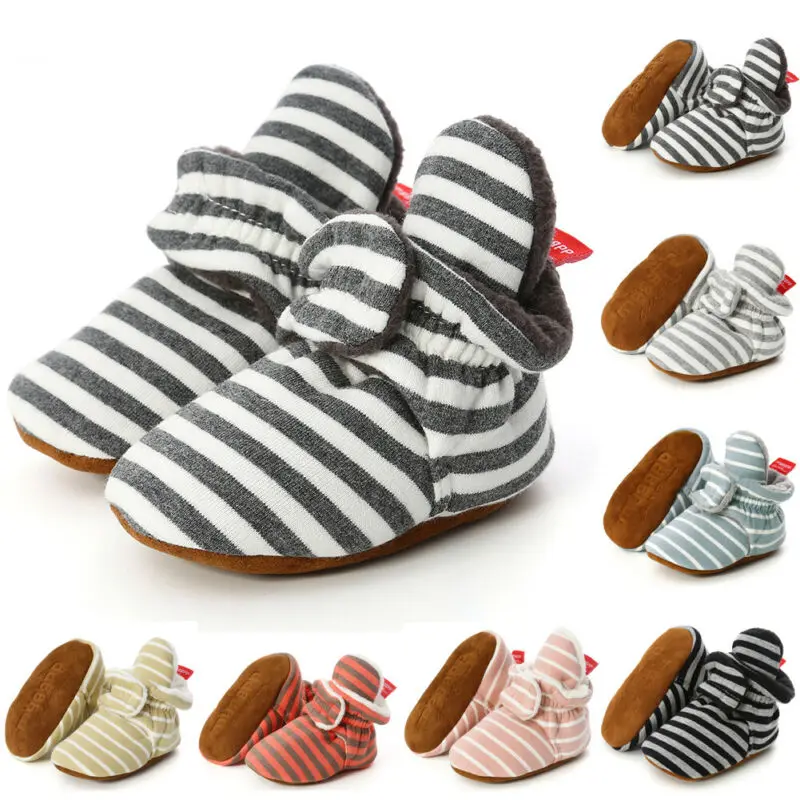 PUDCOCO de las Niñas de Bebé Recién nacido Caliente del Invierno de la Felpa de Botas de Niño Bebé Suave Zapatos de Suela 0-18M 5