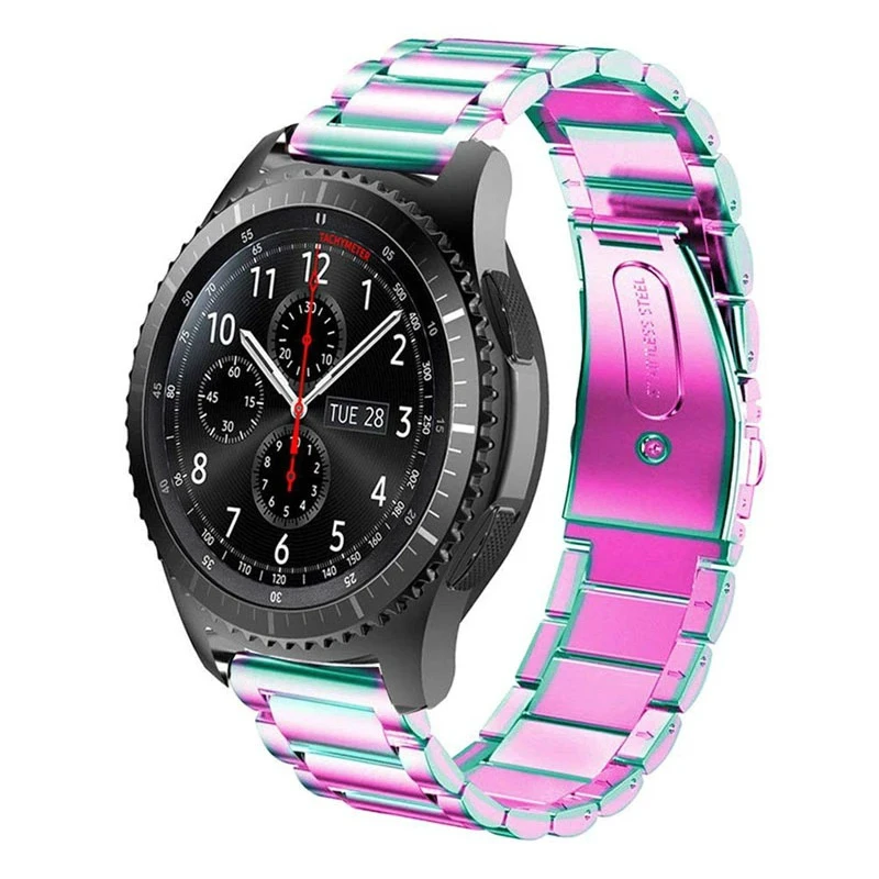 De Acero inoxidable de la venda de Reloj Para Samsung Galaxy Serie Reloj de Acero Correa de Repuesto Deporte Bucle de la Banda de Reloj para la galaxia de la banda de reloj 5