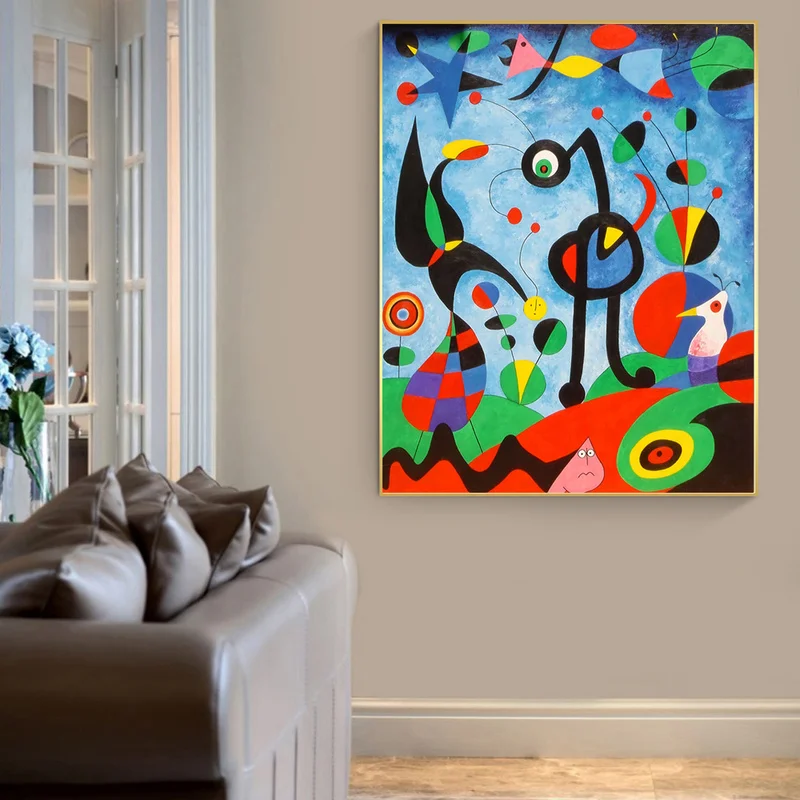El Jardín De 1925 Por Joan Miró Famosos Reproducciones De Obras De Arte Abstracto Lienzo Pinturas De Joan Miró Las Imágenes De La Pared Decoración Casera De La Pared 5