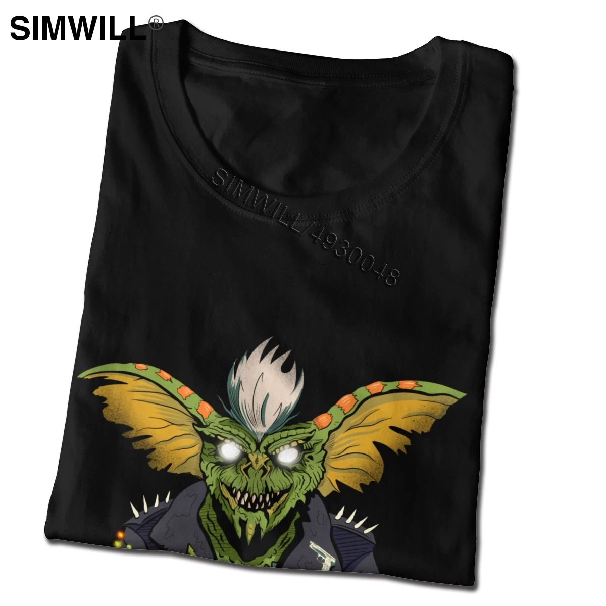 El mal Gremlins Camisetas Camiseta del Diseño de la Novedad Suave de Algodón T-Shirts para Hombres de Manga Corta de Gizmo 80 Película Mogwai Monstruo Retro Sci Fi Tee 5