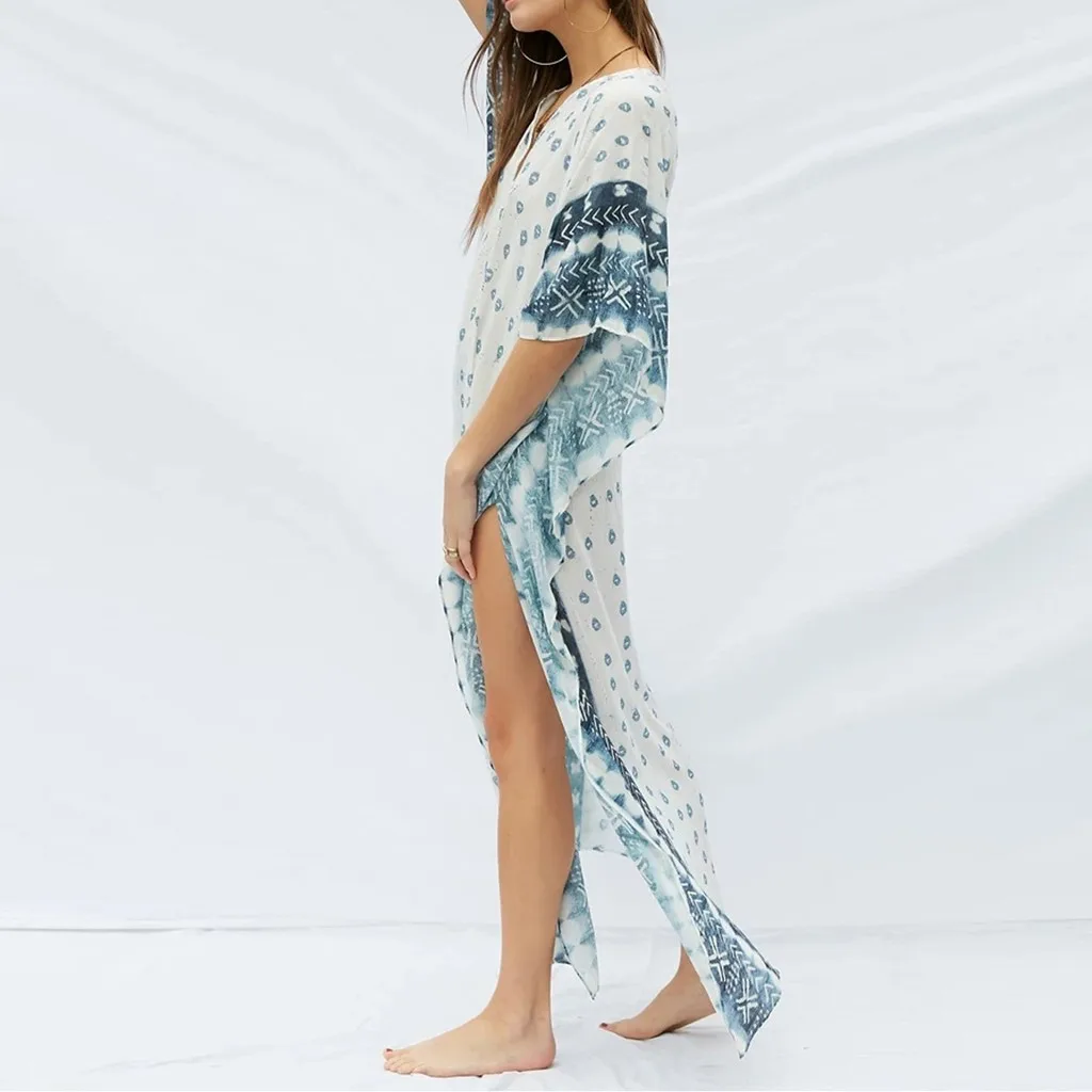 Womail 2020 encubrimiento de las Mujeres de Verano de bohe de Retazos de ropa de playa Túnica de Gasa Vestido Bikini Pareo Envoltura de la Falda del Traje de baño Cubierta sueltos 5