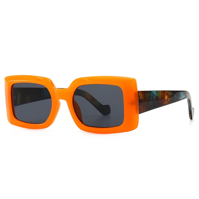 2020 Clásico Cuadrado Rectángulo Gafas de Sol de Marca de Lujo de Viajar Coloridas Gafas de sol de las Mujeres de los Hombres de la Vendimia Retro UV400 Gafas de Lentes 5