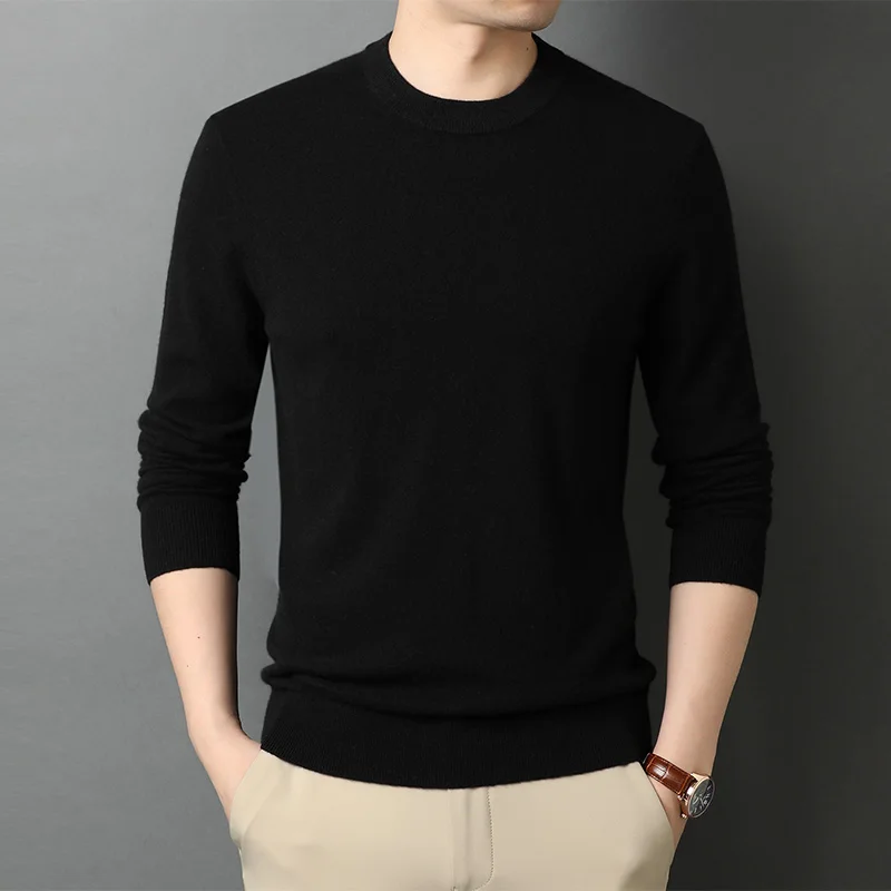 Suéter de los Hombres de la ropa de cuello redondo de manga larga suéteres jke287 5