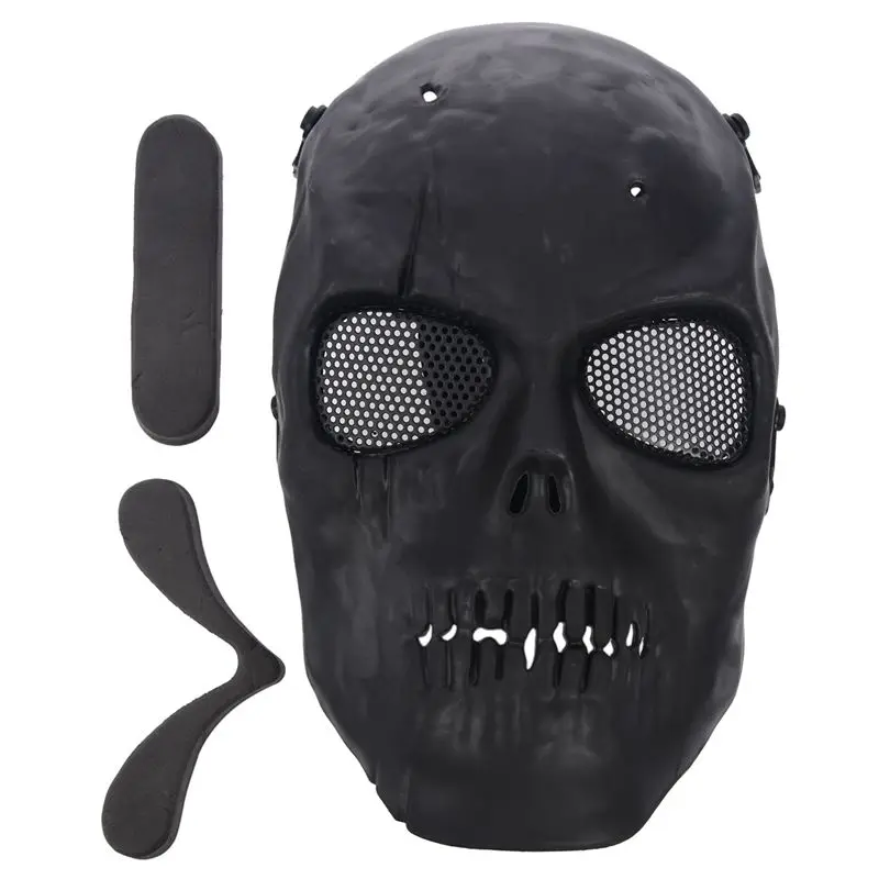 Airsoft Máscara De Cráneo Completo Máscara De Protección - Negro 5