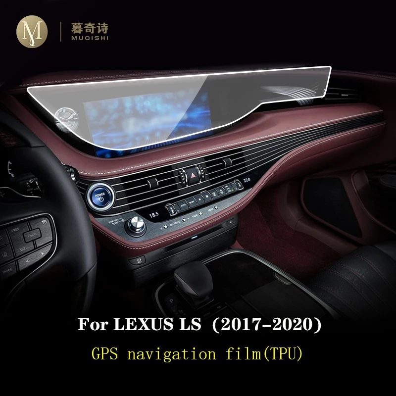 Para el Lexus LS 500 500 2017-2020 de GPS del Coche de la navegación de la película Protectora de la pantalla LCD de TPU film protector de Pantalla Anti-arañazos Accesorios 5
