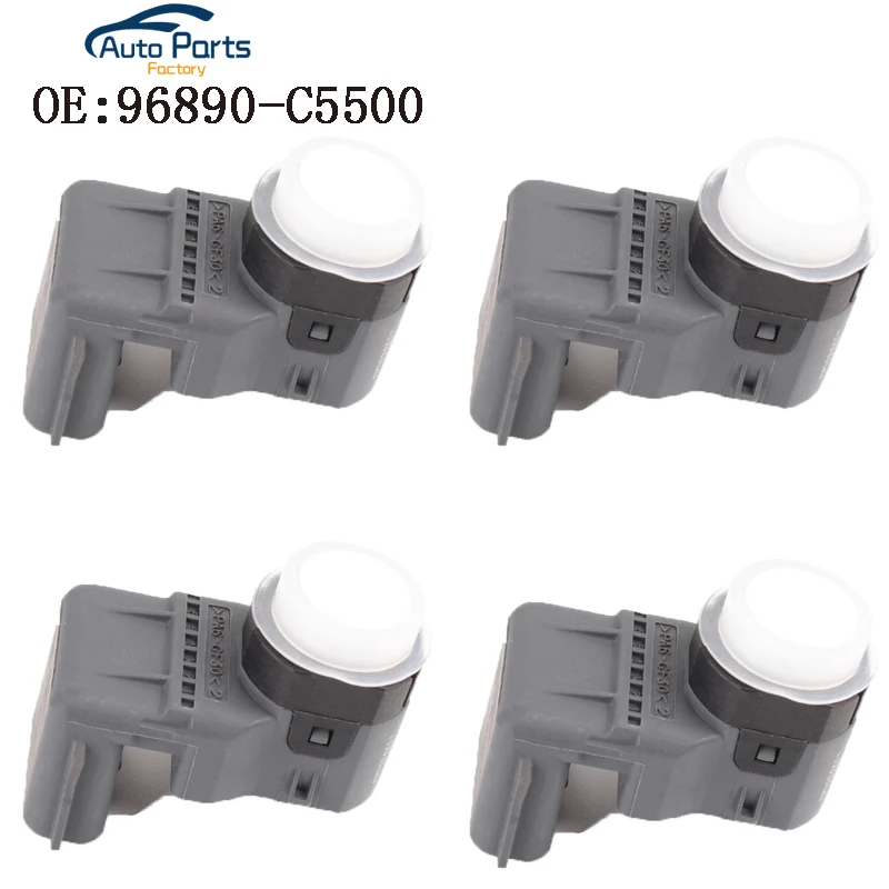4 piezas de Color Blanco de Alta Calidad, Distancia de Aparcamiento PDC Sensor Para Hyundai Kia 96890-C5500 96890C5500 5