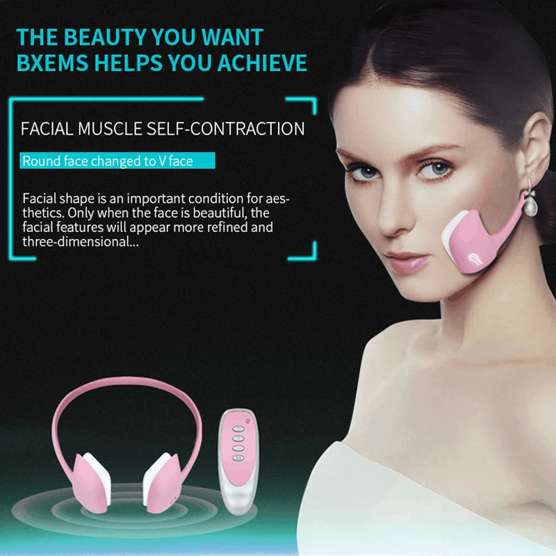 2020 Nuevas Facial Masajeador en forma de V de la Cara de levantamiento de EMS Portátil de Doble Mentón Removedor de Arrugas lifting facial de la Belleza Facial Slim Cuidado de la Piel 5