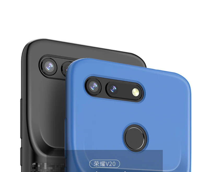 V20 cargador de Batería caso Para Huawei Honor de Vista de la V20 de Silicona a prueba de Golpes caso de Batería Externa power bank Slim de Carga de la Cubierta de la caja 5