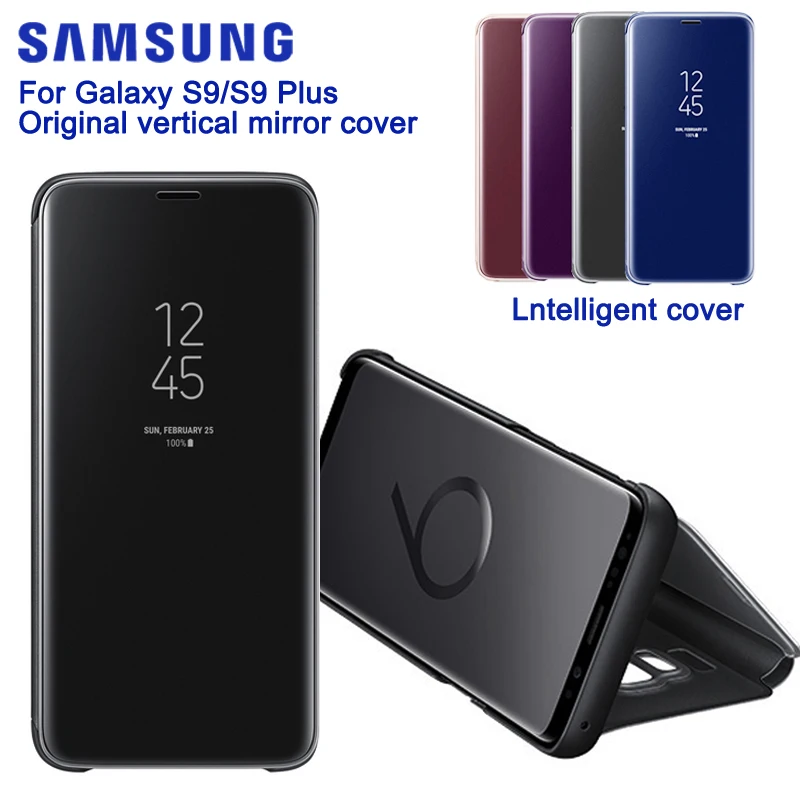 Nuevo Para Samsung GALAXY S9 G9600 S9+ Plus G9650 Slim Flip Case Original Espejo Vertical de Protección de Shell de la Cubierta del Teléfono 5