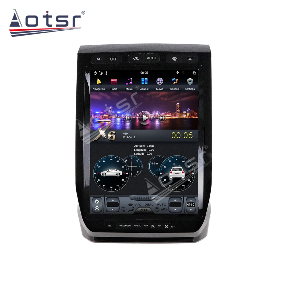 La Radio del coche de GPS de Navegación Para Ford F150 Raptor-2019 Android 9.0 Reproductor Multimedia PX6 de Audio de Auto Estéreo Jefe de la Unidad de Carplay 2K 5