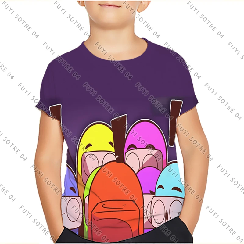 Entre Nosotros el Juego de la Impresión de la camiseta de los Niños de la Adolescente 3D Divertido Niño Ropa de Manga Corta Ropa Homme Camisetas Tops Niños Camisetas de Anime Streetwear 5