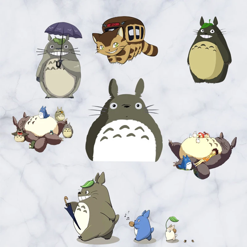 60cm Lindo Tonari No Totoro Kawai de la etiqueta Engomada 3D Efecto Visual fondo de pantalla Totoro Tronco de Miyazaki Hayao de Trabajo de Modo de Pegatinas ST25 5